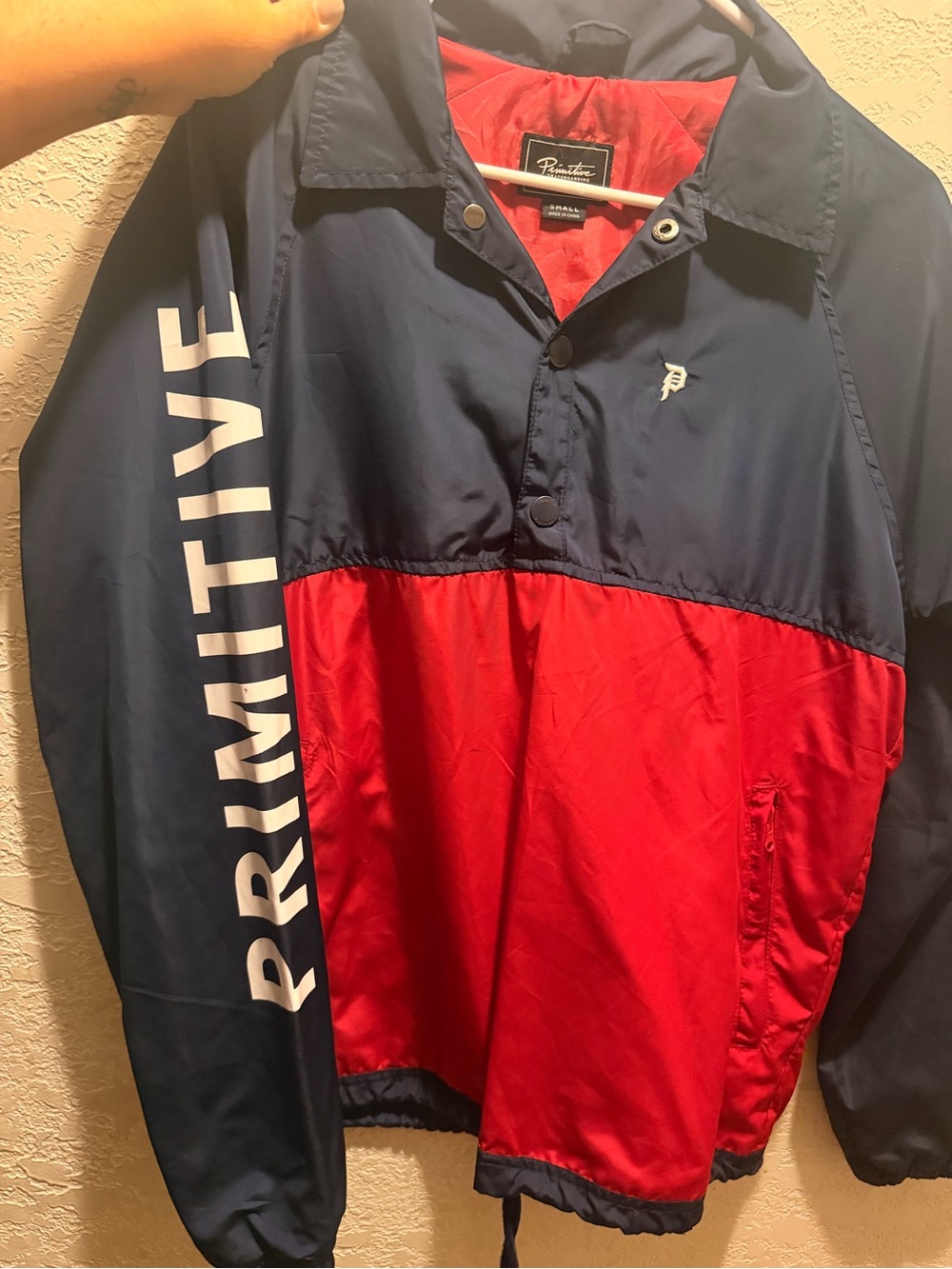 Primitive Men’s Navy & Red Skateboarding Jacket